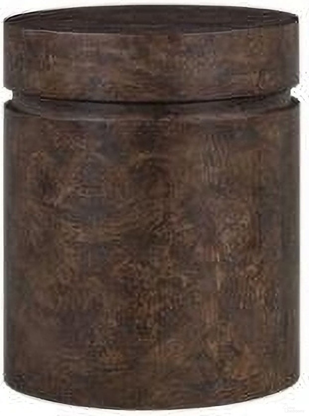 Jax Solid Wood with Poplar Venner 17.5 Inch End Table In Dark Brown