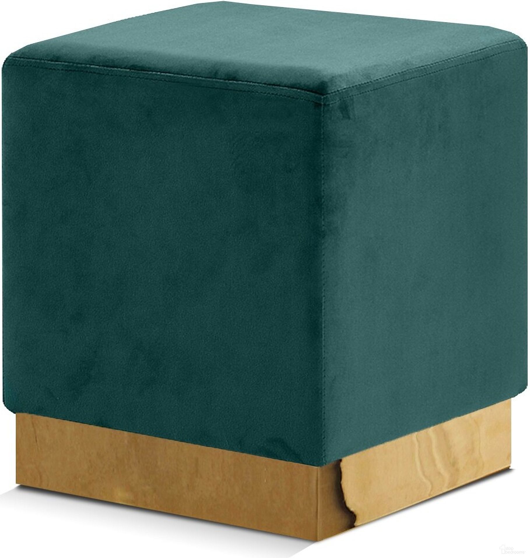 The appearance of Jax Velvet Ottoman/Stool In Green designed by Meridian in the modern / contemporary interior design. This green piece of furniture was selected by 1StopBedrooms from Jax Collection to add a touch of cosiness and style into your home. Sku: 134Green. Material: Velvet.