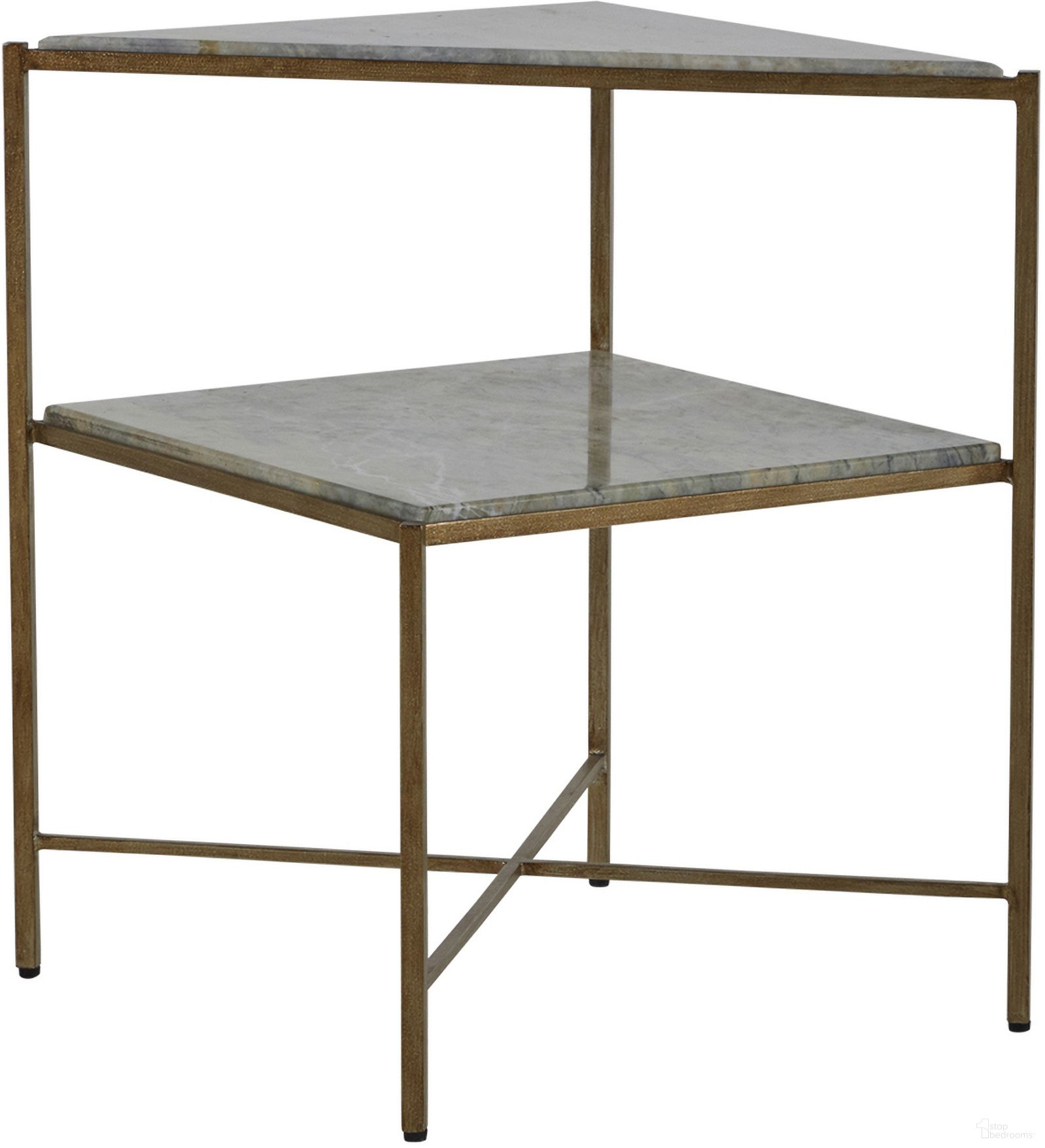 The appearance of Jayce Side Table In Textured Champagne designed by Gabby in the transitional interior design. This textured champagne piece of furniture  was selected by 1StopBedrooms from Jayce Collection to add a touch of cosiness and style into your home. Sku: SCH-168120. Material: Marble.