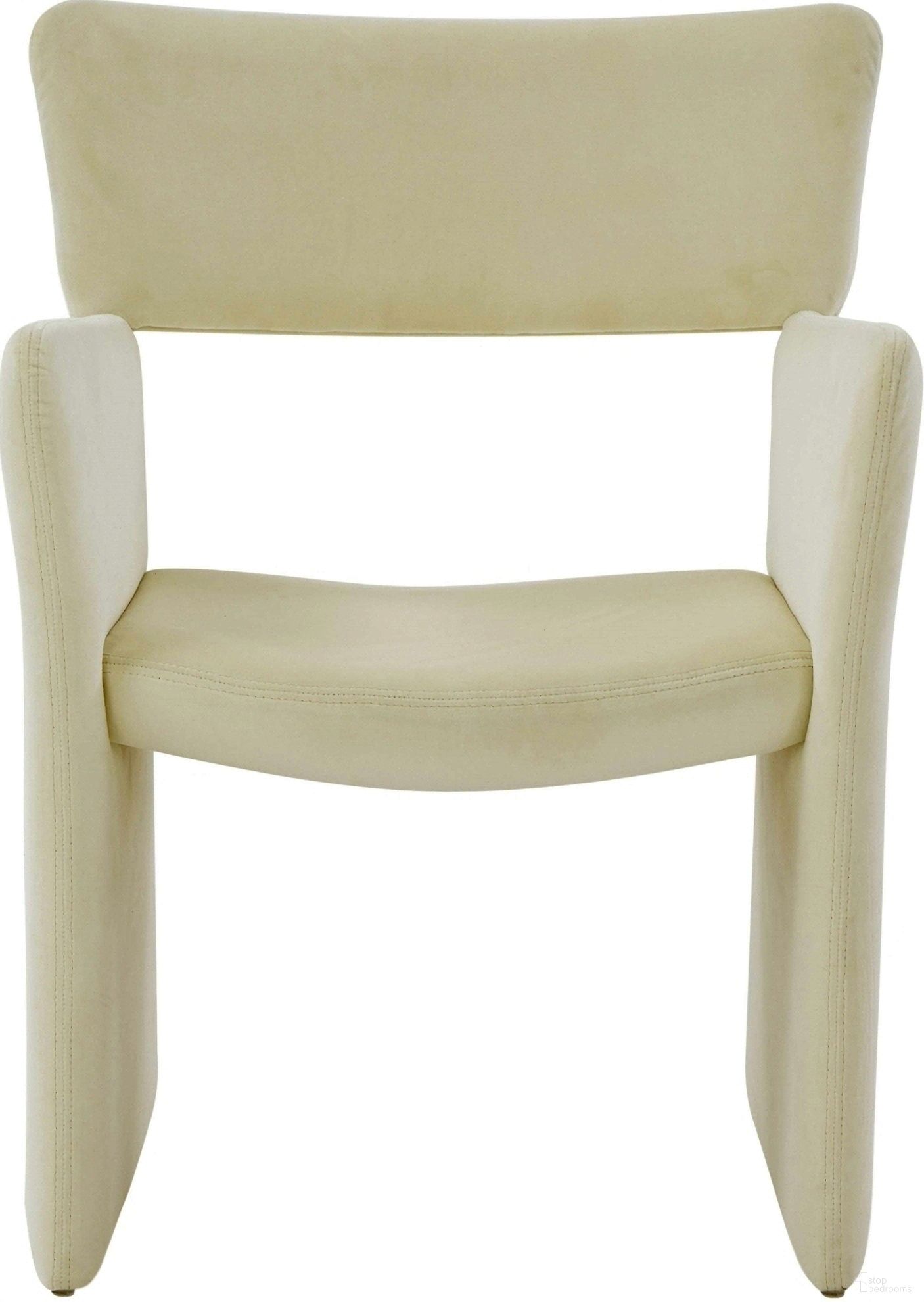 The appearance of Jayke Velvet Dining Chair In Creme designed by Safavieh Couture in the modern / contemporary interior design. This creme piece of furniture was selected by 1StopBedrooms from Jayke Collection to add a touch of cosiness and style into your home. Sku: SFV5100A. Material: Wood. Chair Type: Arm Chair.