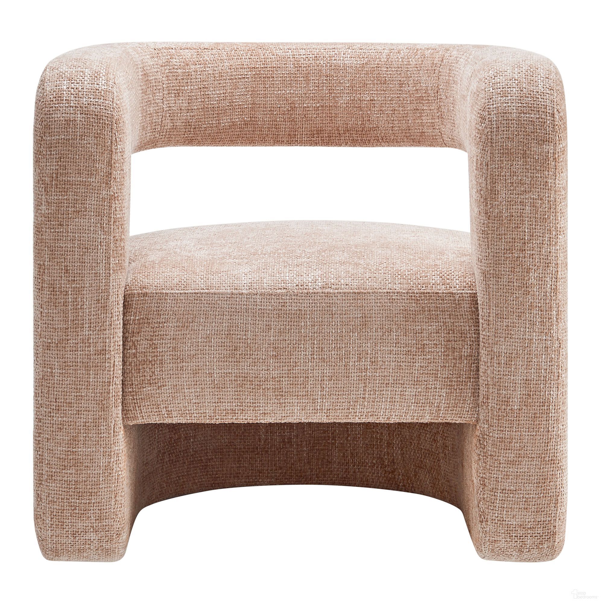 The appearance of Jaylin Upholstered Chenille Accent Chair In Blush designed by Modway in the modern / contemporary interior design. This blush piece of furniture was selected by 1StopBedrooms from Jaylin Collection to add a touch of cosiness and style into your home. Sku: EEI-6991-BLS. Material: Chenille.