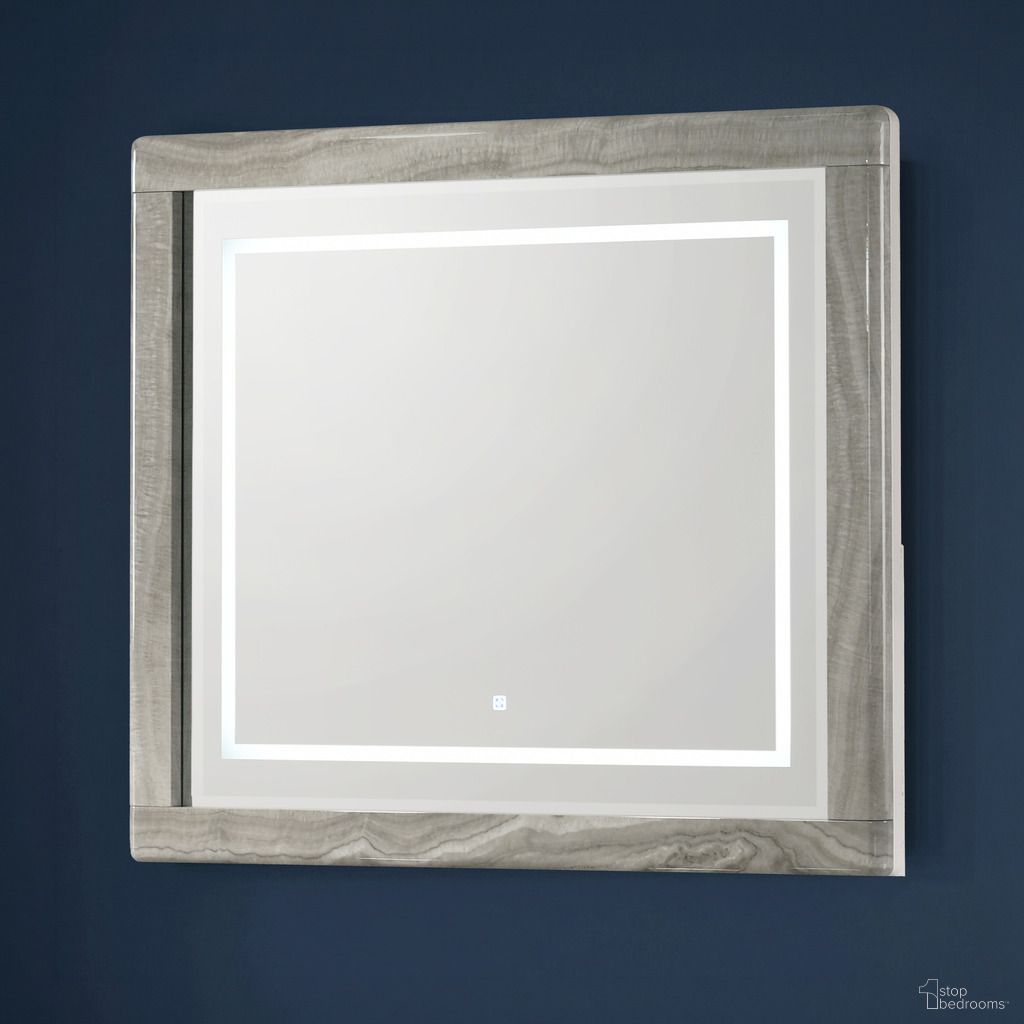 Jazz Mirror In White