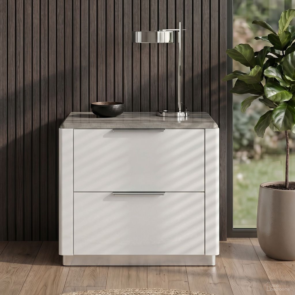 Jazz Nightstand In White