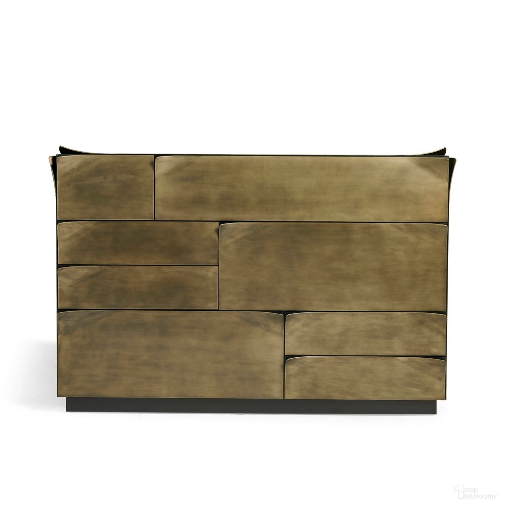 The appearance of JC Modern Hammersmith Drawer Chest In Satin Brass designed by Jonathan Charles in the modern / contemporary interior design. This satin brass piece of furniture  was selected by 1StopBedrooms from JC Modern Collection to add a touch of cosiness and style into your home. Sku: 007-1-900-SBR. Material: Beech.
