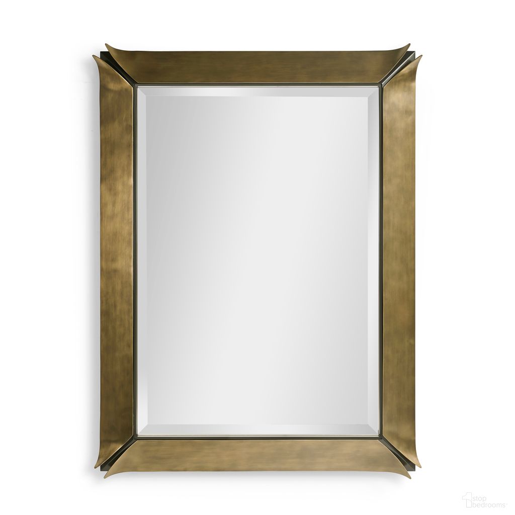 JC Modern Hammersmith Rectangle Mirror In Satin Brass