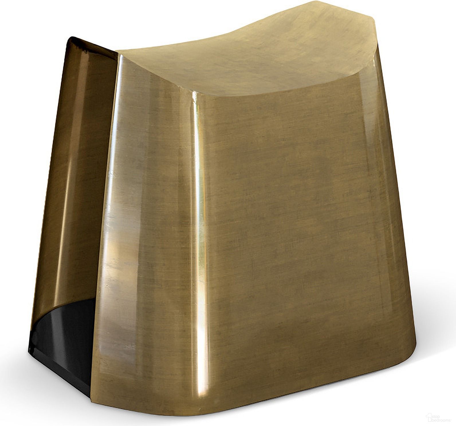 The appearance of JC Modern Hammersmith Stool In Satin Brass designed by Jonathan Charles in the modern / contemporary interior design. This satin brass piece of furniture  was selected by 1StopBedrooms from JC Modern Collection to add a touch of cosiness and style into your home. Sku: 007-3-B40-SBR. Material: Stainless Steel.