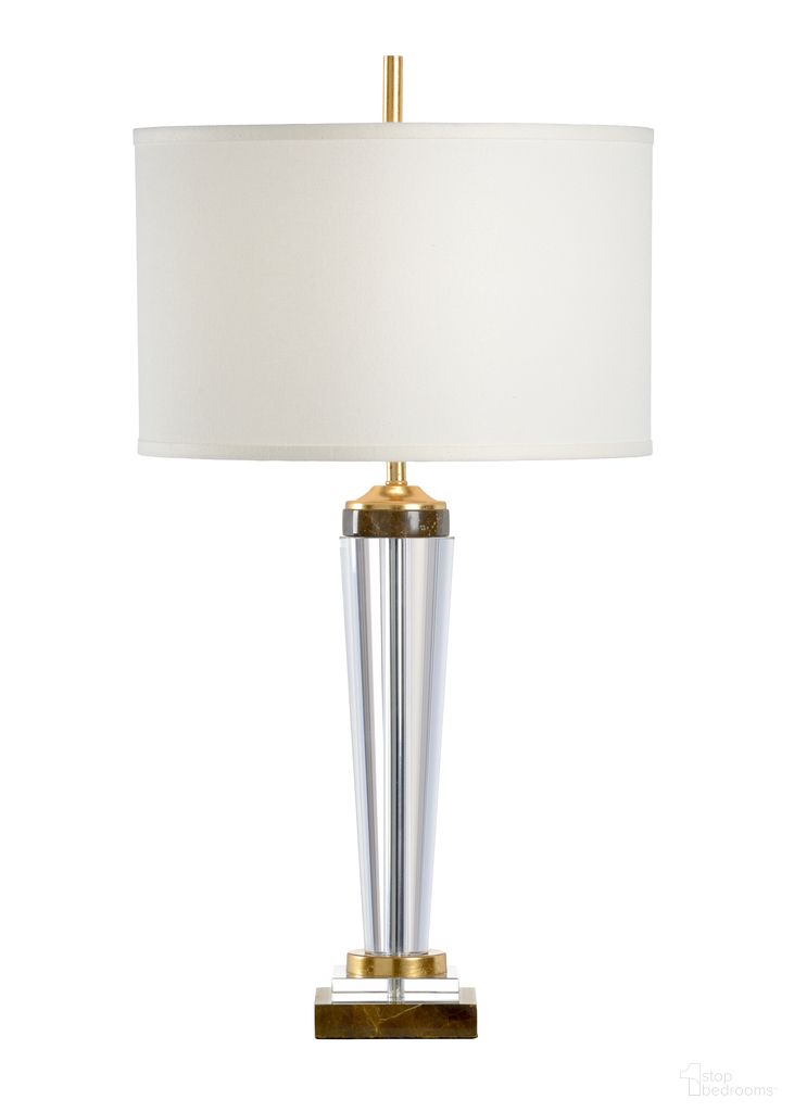 Jefferson Lamp In Clear and Brown