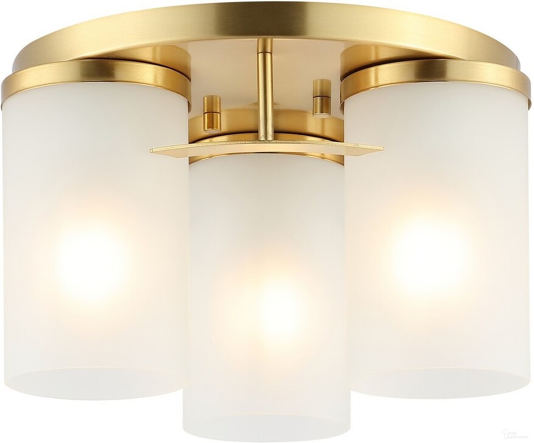 Jeffra Flush Mount in Gold
