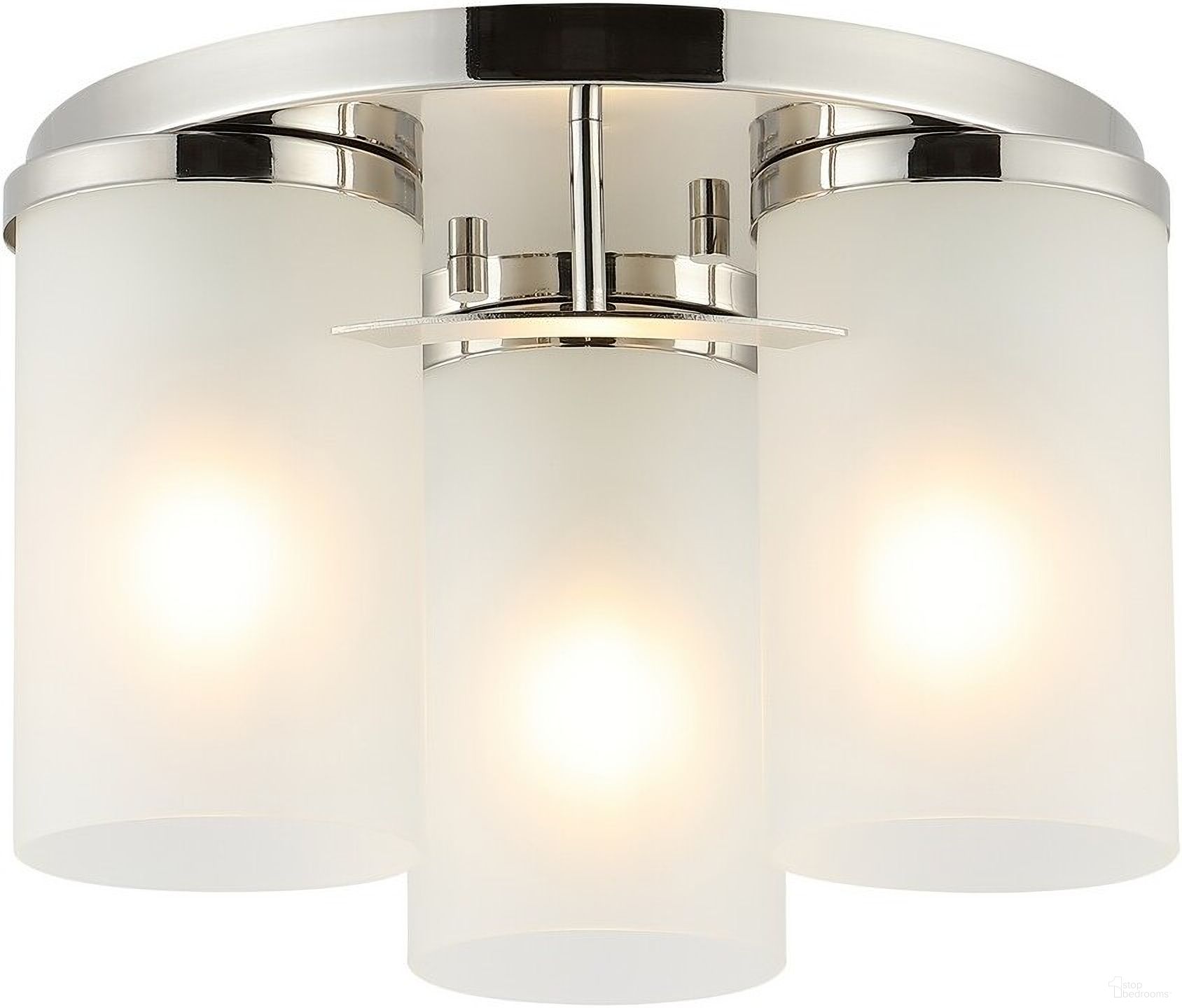 Jeffra Flush Mount in Nickel