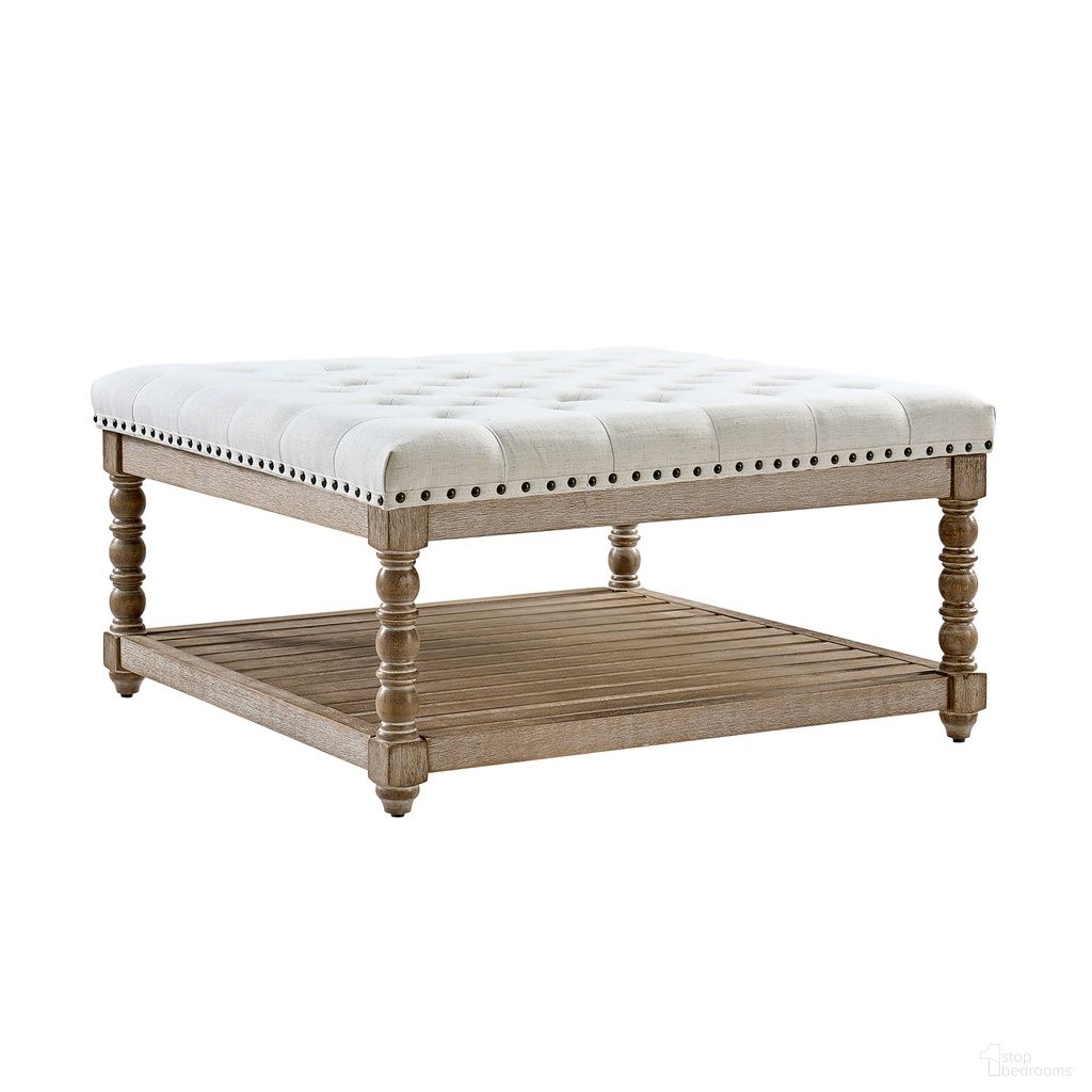 The appearance of Jeffrey Ottoman In Ivory designed by Karat Home in the modern / contemporary interior design. This ivory piece of furniture was selected by 1StopBedrooms from Jeffrey Collection to add a touch of cosiness and style into your home. Sku: OTS1418-IVY. Material: Linen Look Fabric.