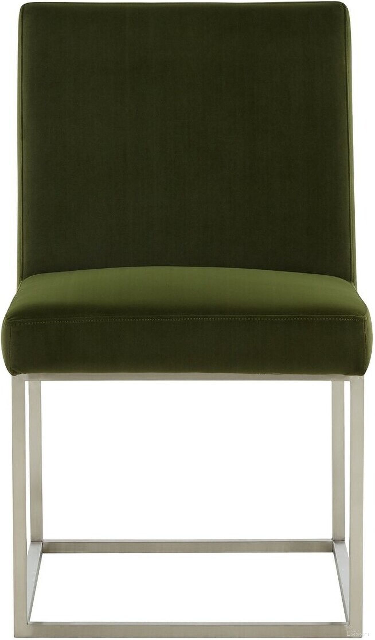 The appearance of Jenette Dining Chair In Forest Green And Silver designed by Safavieh Couture in the modern / contemporary interior design. This green piece of furniture  was selected by 1StopBedrooms from Jenette Collection to add a touch of cosiness and style into your home. Sku: KNT7042E. Material: Wood. Chair Type: Side Chair.