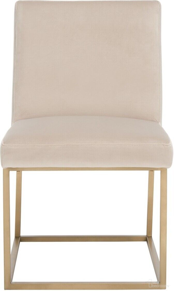 The appearance of Jenette Dining Chair In Taupe and Gold designed by Safavieh Couture in the modern / contemporary interior design. This gold piece of furniture was selected by 1StopBedrooms from Jenette Collection to add a touch of cosiness and style into your home. Sku: KNT7042G. Material: Plywood. Chair Type: Side Chair.