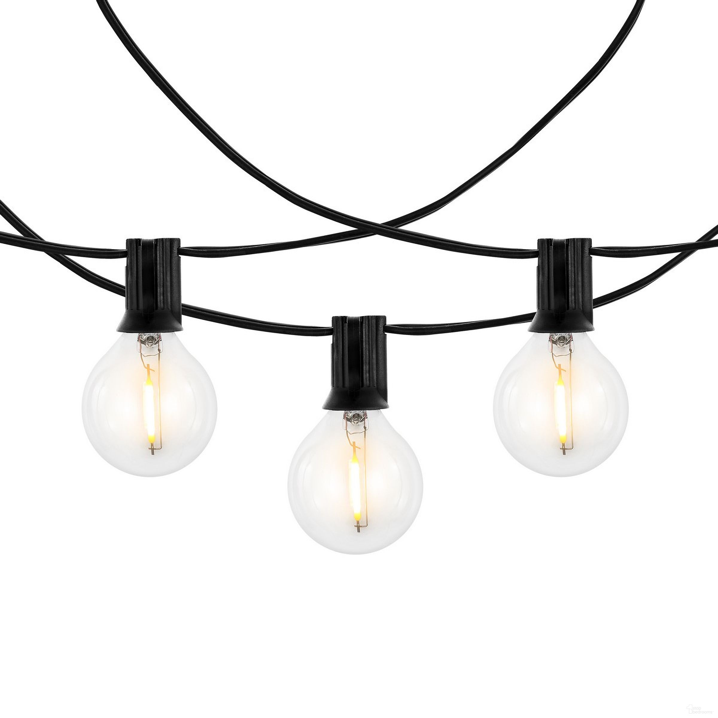 The appearance of Jenica Led Outdoor String Lights in Black designed by Safavieh in the modern / contemporary interior design. This black piece of furniture was selected by 1StopBedrooms from Jenica Collection to add a touch of cosiness and style into your home. Sku: PLT4046A. Material: Metal.