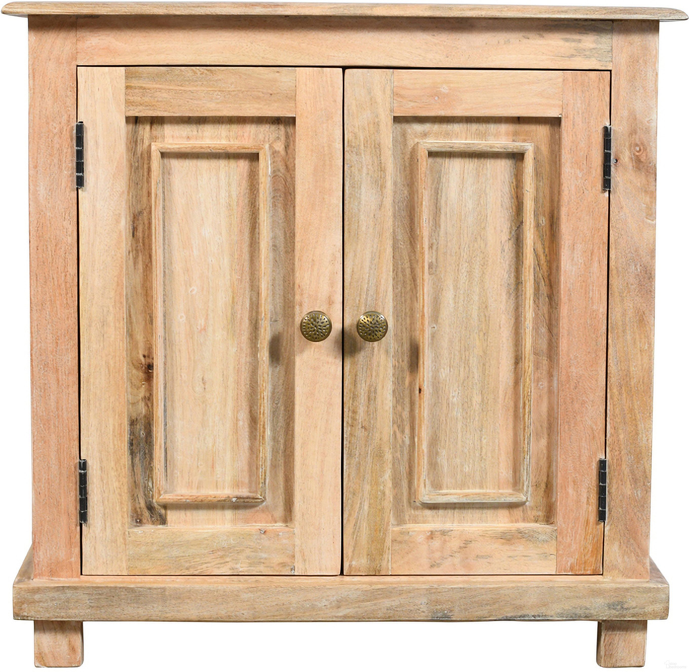 The appearance of Jenna 2-Door Solid Wood Nightstand In Natural designed by Moti in the country / farmhouse interior design. This natural piece of furniture was selected by 1StopBedrooms from Jenna Collection to add a touch of cosiness and style into your home. Sku: 99114002. Material: Wood.