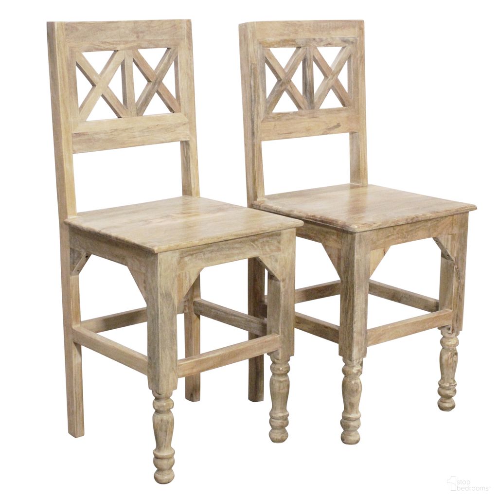 The appearance of Jenna Counter Chair Set of 2 In Natural designed by Moti in the country / farmhouse interior design. This natural piece of furniture was selected by 1StopBedrooms from Bayside Collection to add a touch of cosiness and style into your home. Sku: 99111002. Material: Mango Wood.