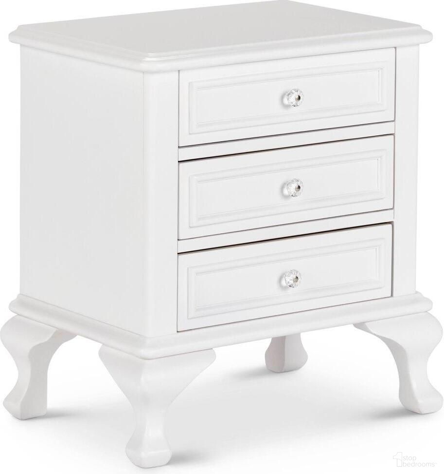 The appearance of Jenna White Nightstand designed by Picket House in the transitional interior design. This white piece of furniture was selected by 1StopBedrooms from Jenna Collection to add a touch of cosiness and style into your home. Sku: JS700NSO. Material: Wood.