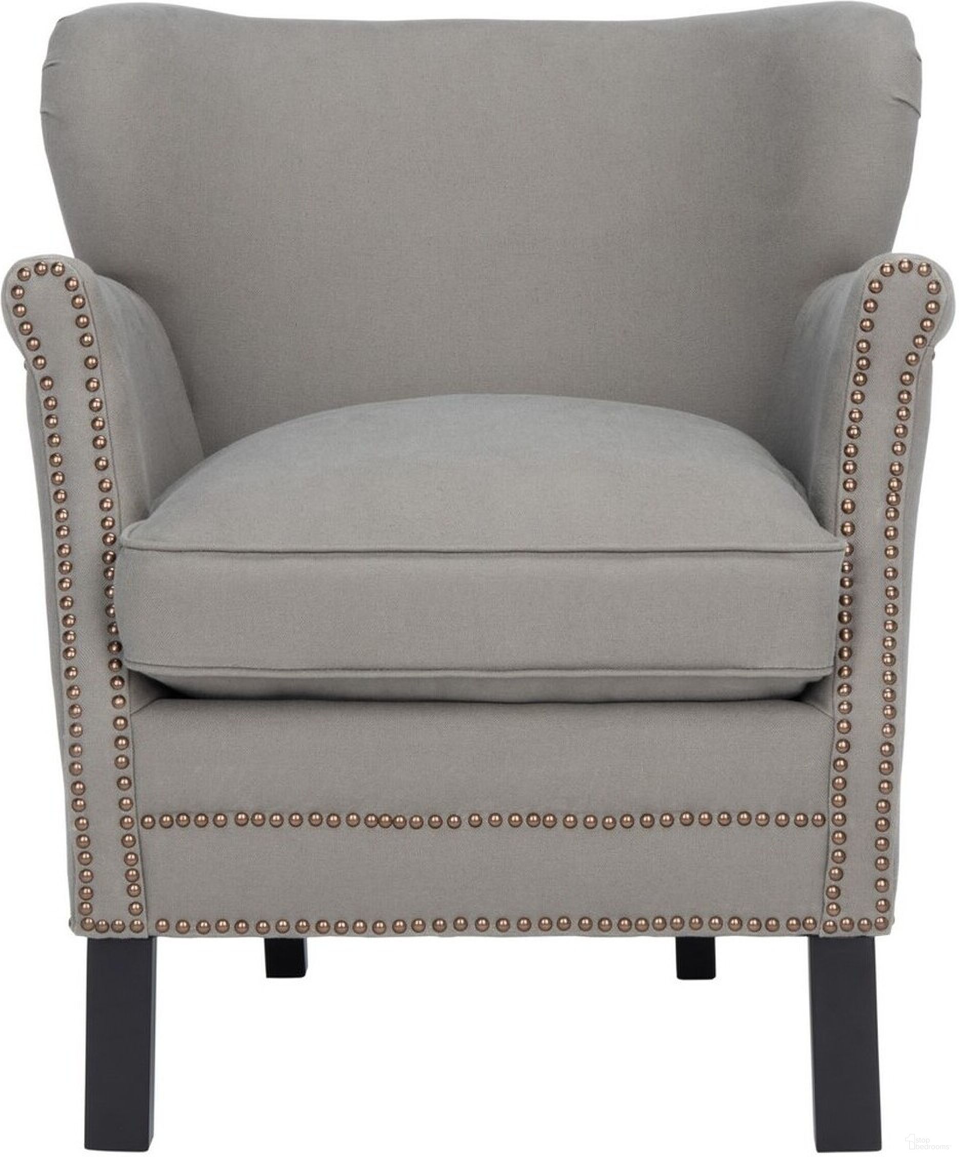The appearance of Jenny Arm Chair with Bass Nail Heads in Seamist designed by Safavieh in the modern / contemporary interior design. This seamist piece of furniture was selected by 1StopBedrooms from Jenny Collection to add a touch of cosiness and style into your home. Sku: MCR4543C. Material: Wood.