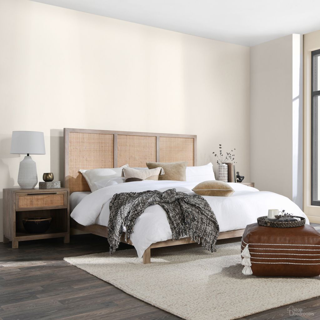 The appearance of Jensen Eastern King Bed In Taupe designed by Classic Home in the traditional interior design. This taupe piece of furniture was selected by 1StopBedrooms from Jensen Collection to add a touch of cosiness and style into your home. Sku: 54010208. Bed Size: King. Material: Mango Wood.