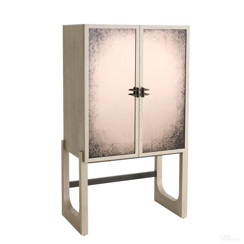 The appearance of Jermaine Cocktail Cabinet In Antiqued Amber designed by Arteriors in the modern / contemporary interior design. This antiqued amber piece of furniture  was selected by 1StopBedrooms from Jermaine Collection to add a touch of cosiness and style into your home. Sku: FNS18. Material: Mirror.