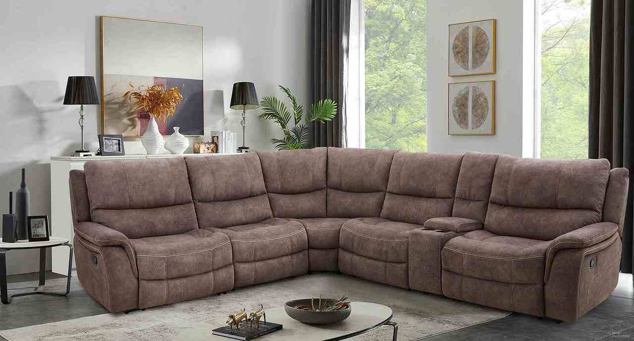 The appearance of Jerominus Sectional In Dark Brown designed by Furniture of America in the transitional interior design. This dark brown piece of furniture was selected by 1StopBedrooms from Jerominus Collection to add a touch of cosiness and style into your home. Sku: CM9912DB-AC;CM9912DB-AC-M;CM9912DB-CNR;CM9912DB-CS;CM9912DB-LCH;CM9912DB-RCH. Material: Fabric. Layout: L-Shape.