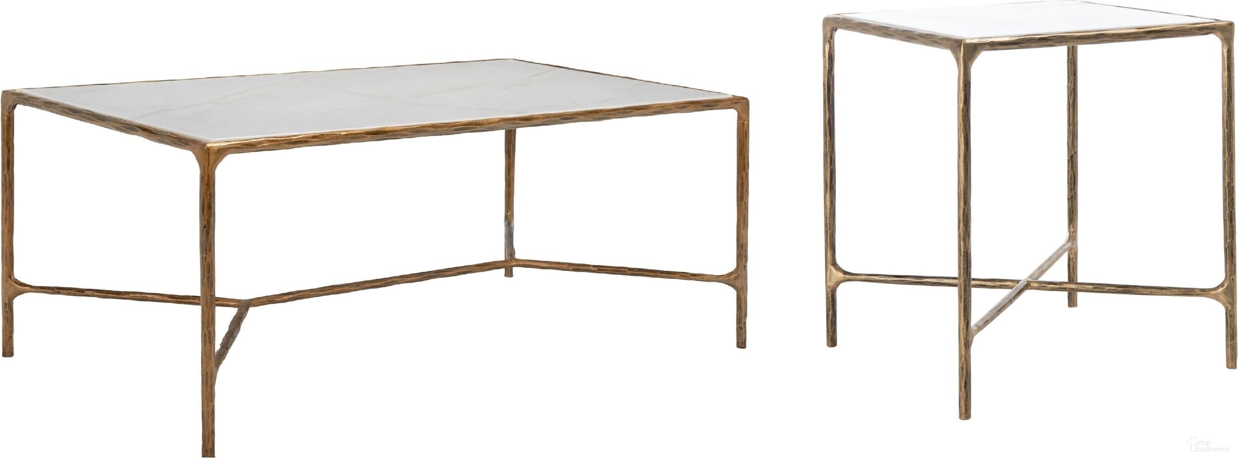 The appearance of Jessa Metal Occasional Table Set In White and Brushed Brass designed by Safavieh Couture in the modern / contemporary interior design. This white and brushed brass piece of furniture was selected by 1StopBedrooms from Jessa Collection to add a touch of cosiness and style into your home. Sku: SFV9520C;SFV9503C. Material: Iron.