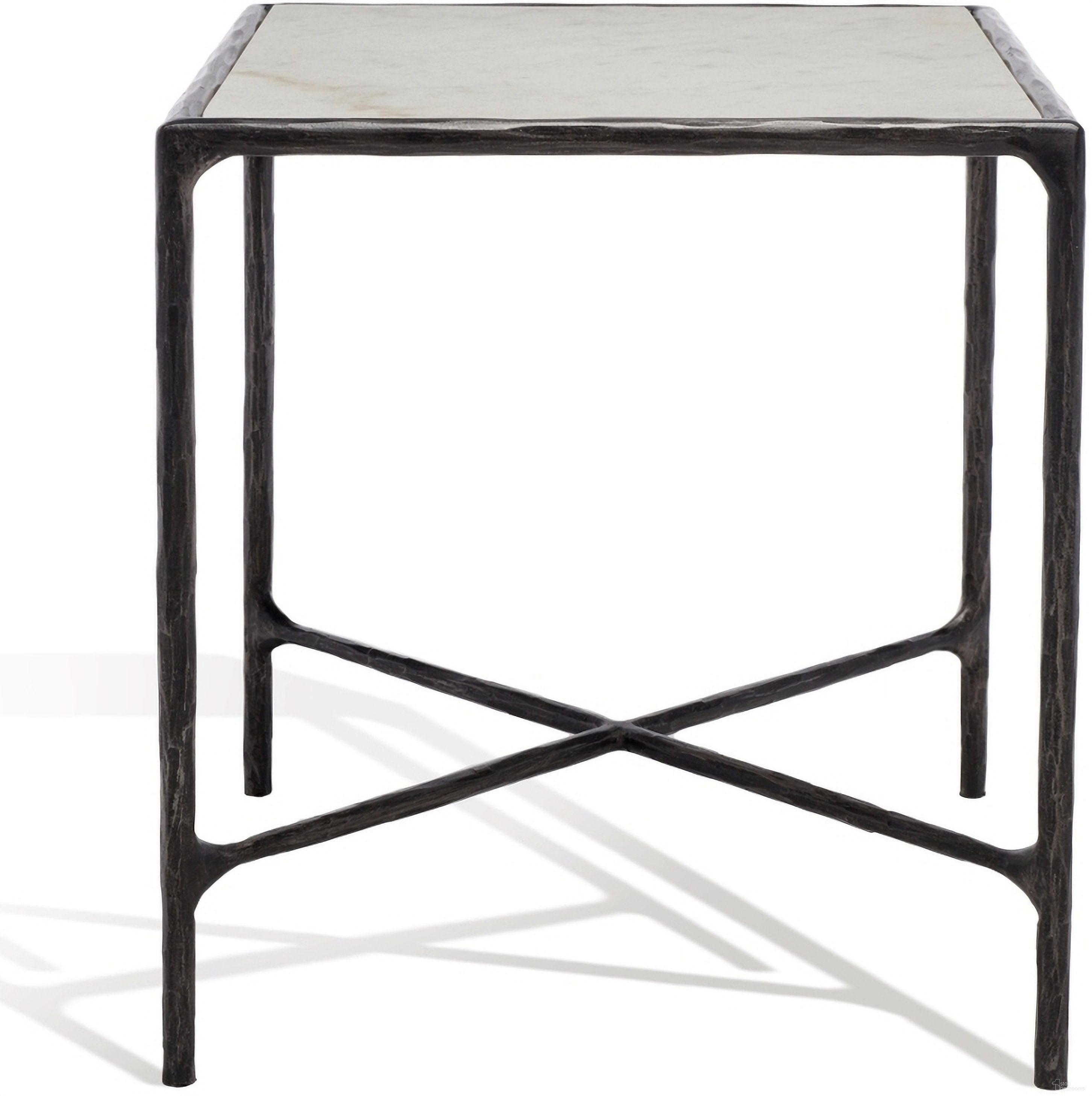 The appearance of Jessa Metal Square End Table In Black And White designed by Safavieh Couture in the glam interior design. This black and white piece of furniture was selected by 1StopBedrooms from Jessa Collection to add a touch of cosiness and style into your home. Sku: SFV9503D. Material: MDF.