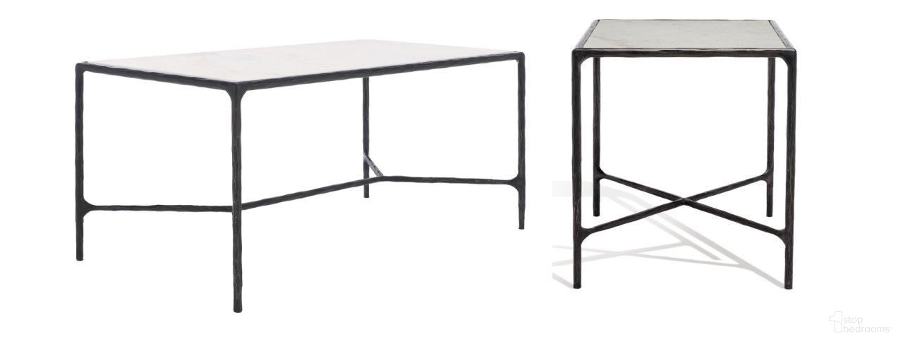 Jessa Occasional Table Set In Black and White