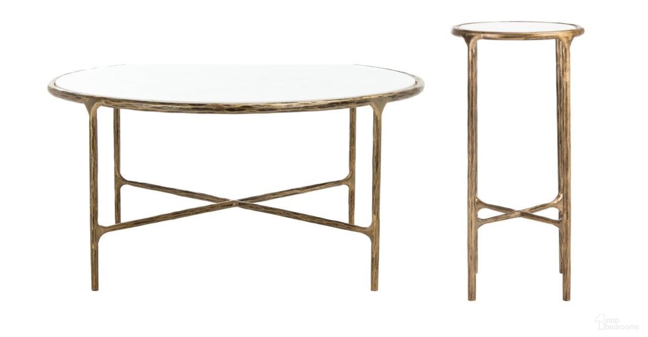 The appearance of Jessa Round Occasional Table Set In White and Brushed Brass designed by Safavieh Couture in the glam interior design. This white and brushed brass piece of furniture was selected by 1StopBedrooms from Jessa Collection to add a touch of cosiness and style into your home. Sku: SFV9501C;SFV9504C. Material: Metal.