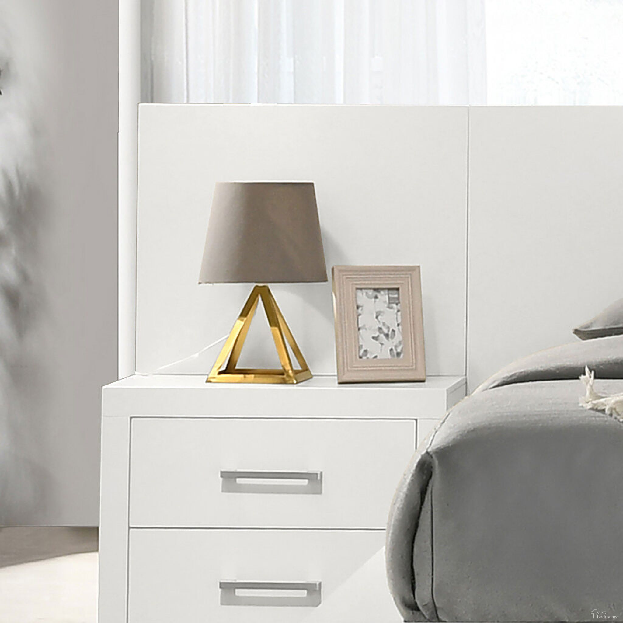 The appearance of Jessica Nightstand Panels White Set of 2 designed by Coaster in the modern / contemporary interior design. This cream white piece of furniture  was selected by 1StopBedrooms from Jessica Collection to add a touch of cosiness and style into your home. Sku: 202992P. Material: Wood.