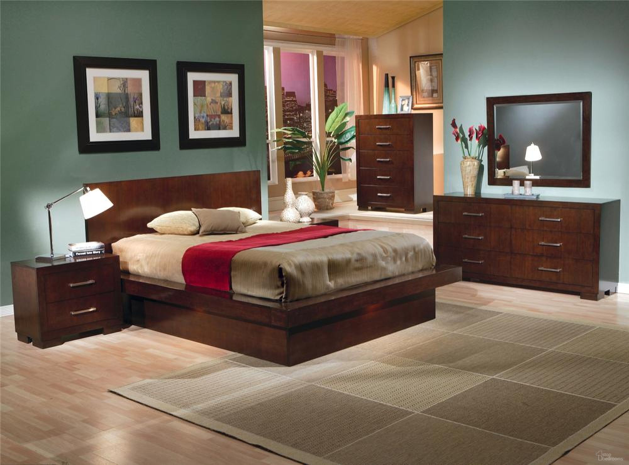 Coaster Jessica Platform Bedroom Set