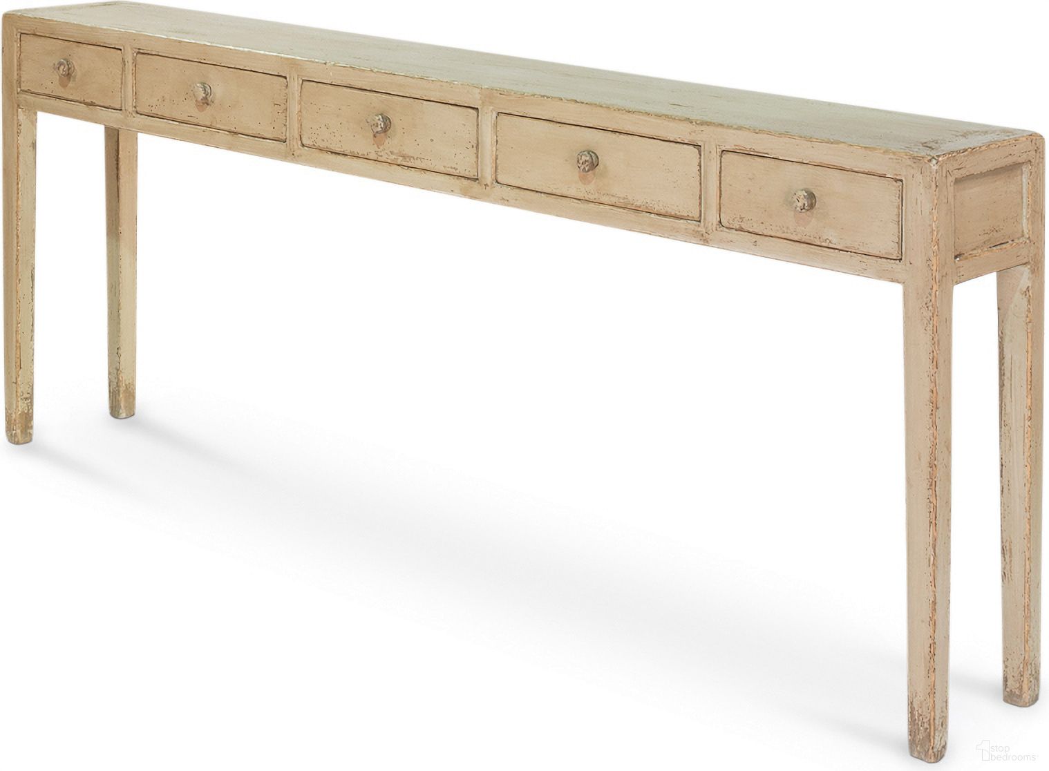 Jewelers Ivory Console Table