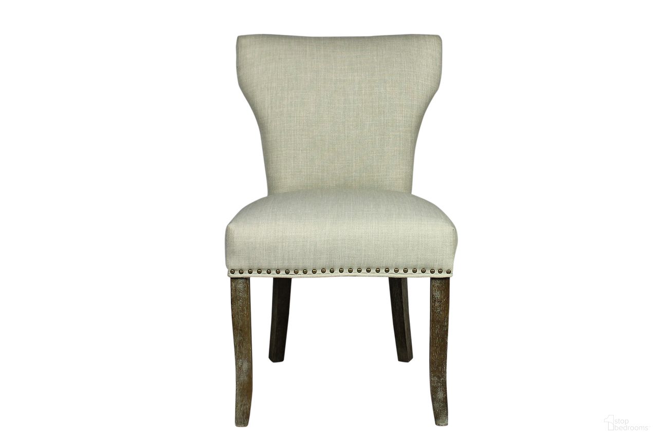 The appearance of Jill Side Chair In Ivory designed by Moti in the transitional interior design. This ivory piece of furniture was selected by 1StopBedrooms from Jill Collection to add a touch of cosiness and style into your home. Sku: 88011088A. Material: Wood. Chair Type: Side Chair.