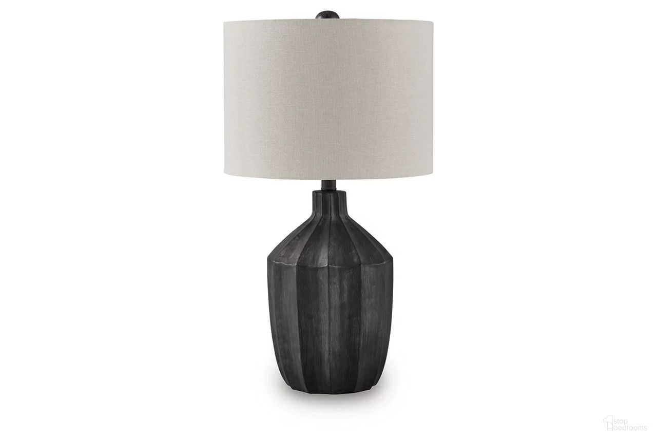The appearance of Jilton Table Lamp In Black designed by Signature Design by Ashley in the transitional interior design. This black piece of furniture  was selected by 1StopBedrooms from Jilton Collection to add a touch of cosiness and style into your home. Sku: L235844.