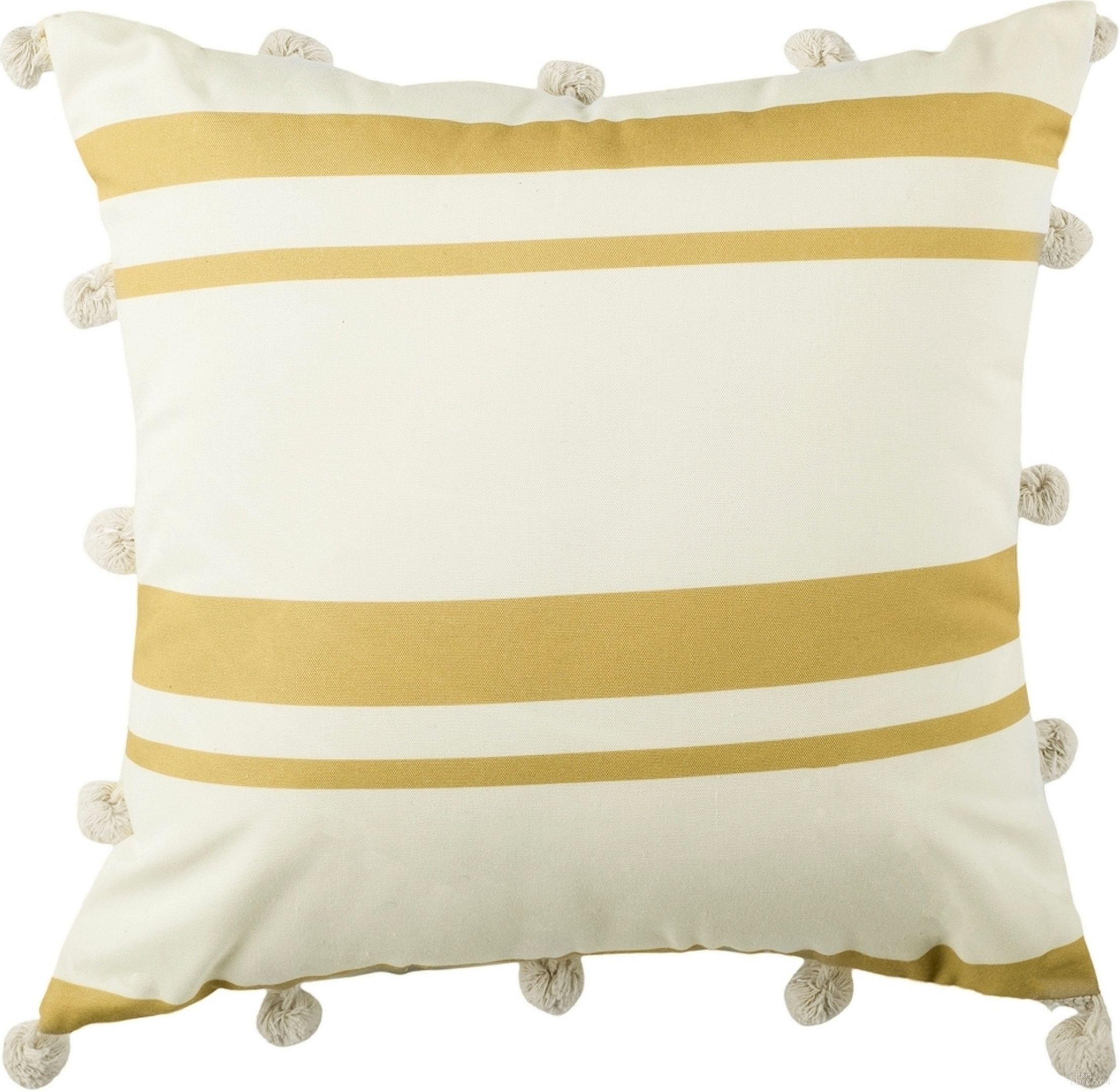 The appearance of Jirina Pillow designed by Safavieh in the modern / contemporary interior design. This white and gold piece of furniture  was selected by 1StopBedrooms from Safavieh PLS Collection to add a touch of cosiness and style into your home. Sku: PLS7087A-1616. Material: Polyester.