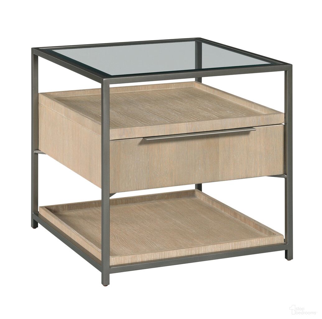Jive Rectangular End Table In Suede