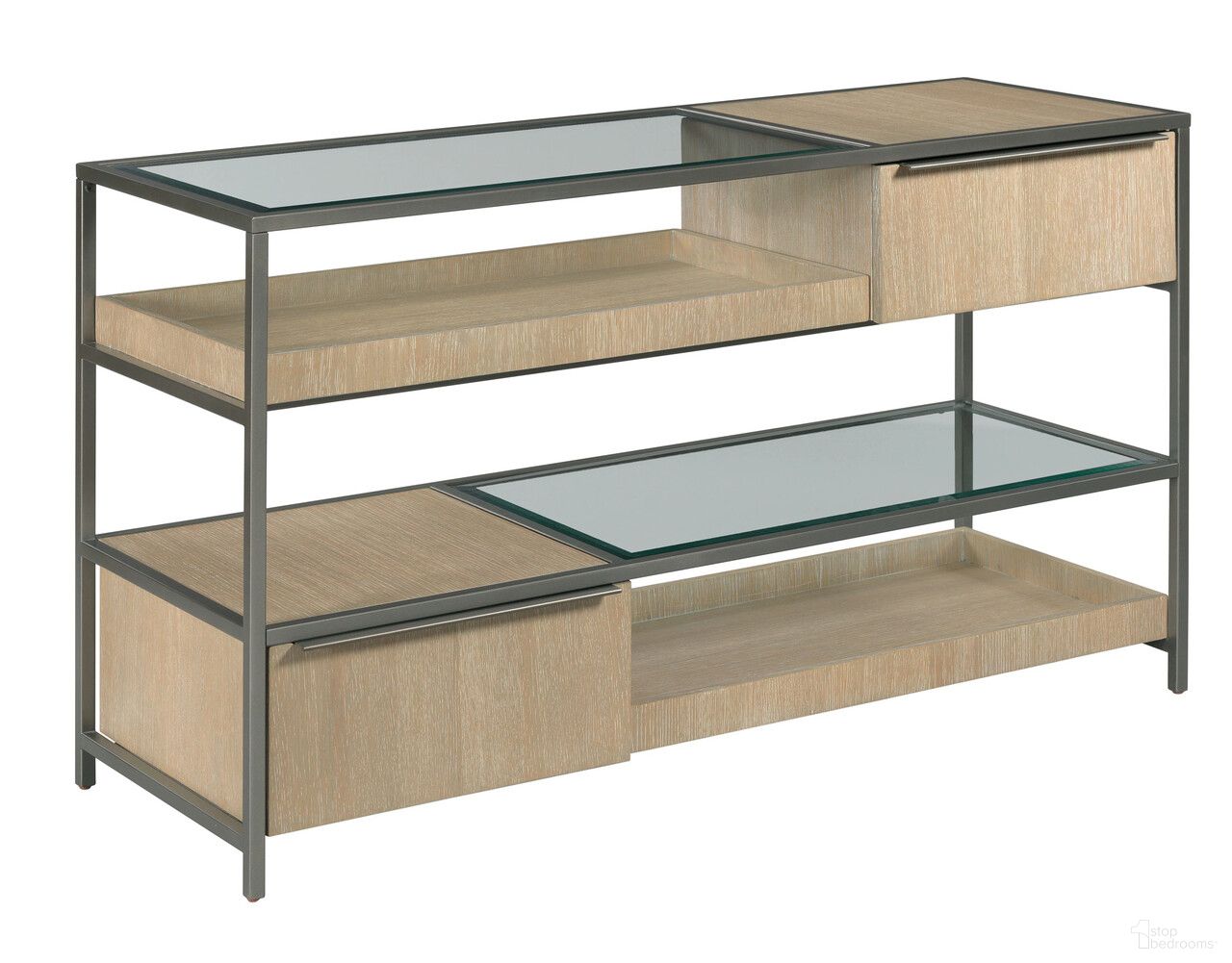 Jive Rectangular Sofa Table In Suede
