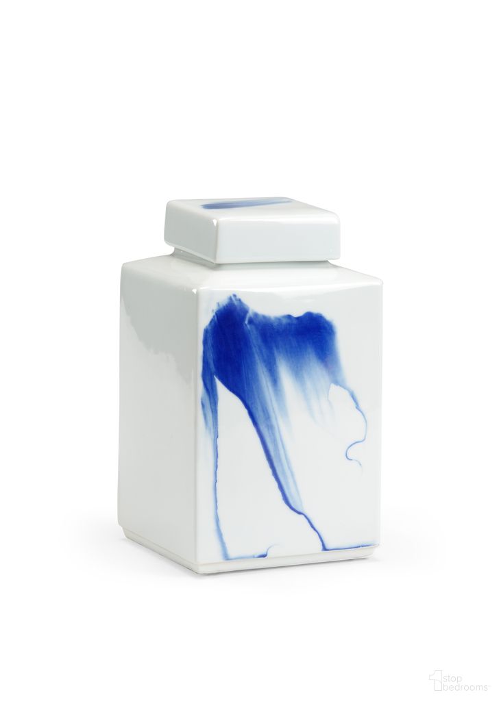 Jizhou Vase Medium In Blue and Cream