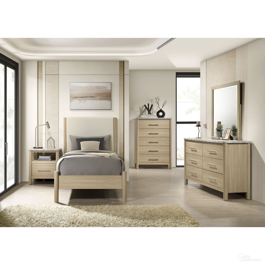 Joanna Youth Panel Bedroom Set In Natural