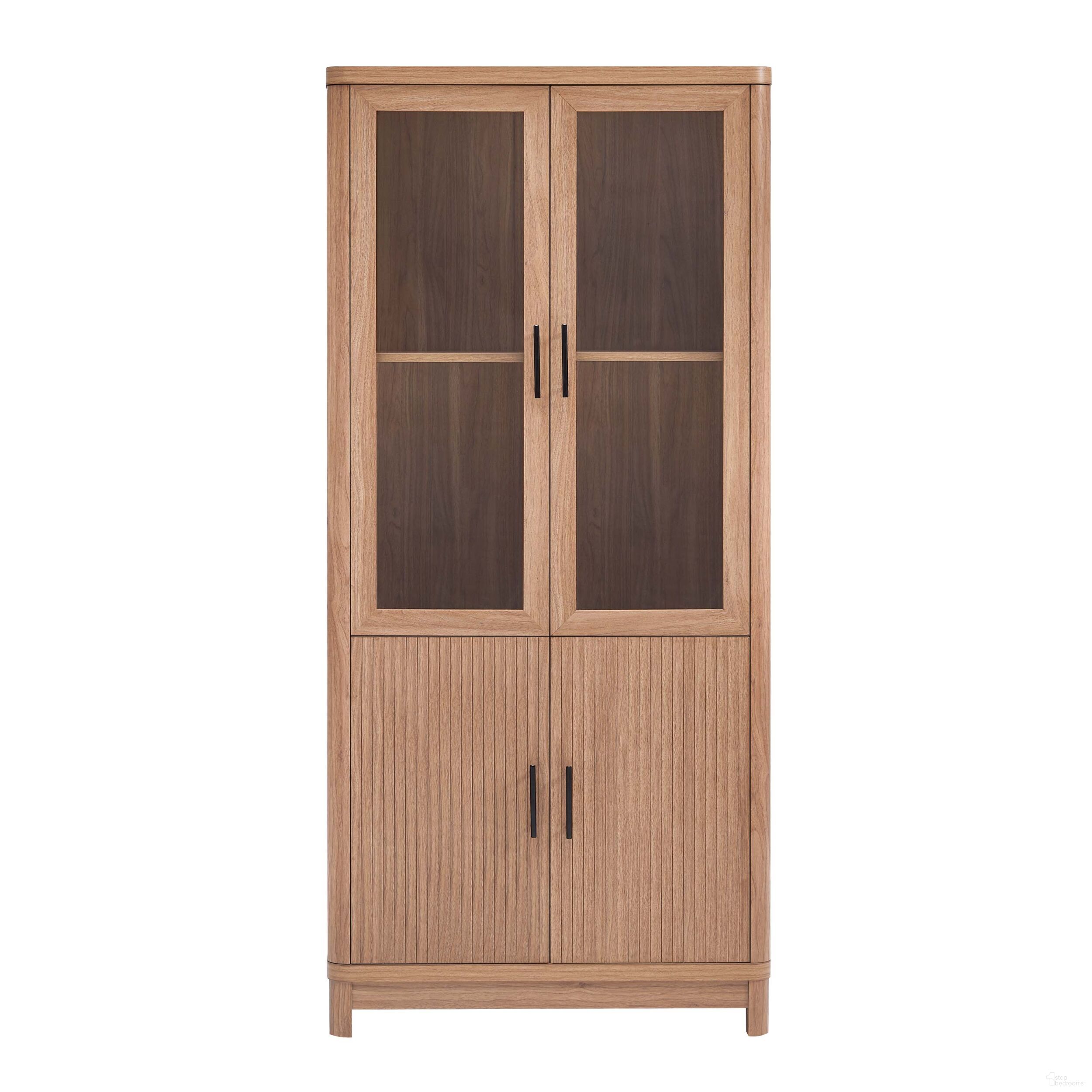 The appearance of Jodie Bookcase In Maple designed by Manhattan Comfort in the transitional interior design. This maple piece of furniture was selected by 1StopBedrooms from Jodie Collection to add a touch of cosiness and style into your home. Sku: BC001-MP. Material: Wood.