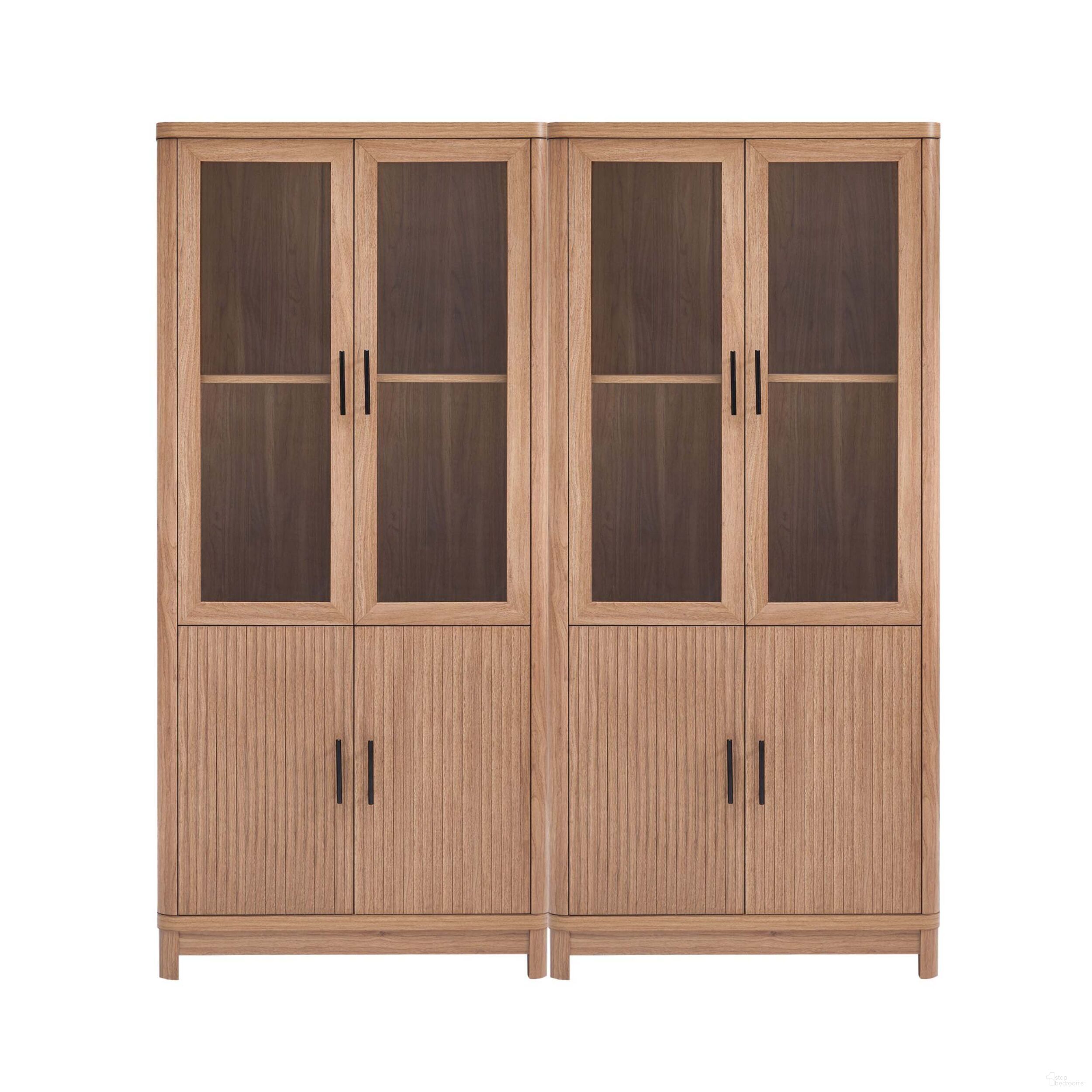 The appearance of Jodie Bookcase Set of 2 In Maple designed by Manhattan Comfort in the transitional interior design. This maple piece of furniture was selected by 1StopBedrooms from Jodie Collection to add a touch of cosiness and style into your home. Sku: BC001-MP;BC001-MP. Material: Wood.