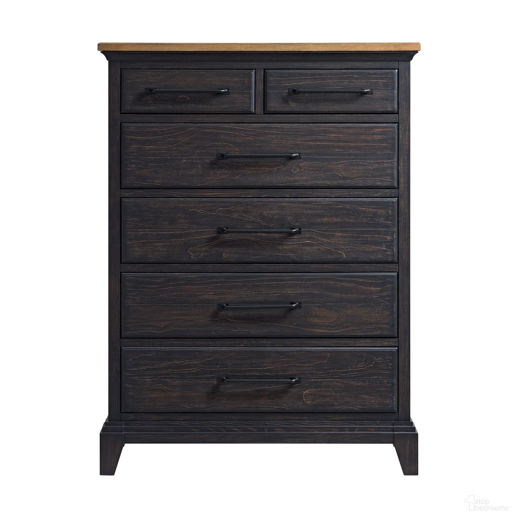 The appearance of Johnshaven Chest In Espresso and Brown designed by Picket House in the transitional interior design. This brown and espresso piece of furniture was selected by 1StopBedrooms from Johnshaven Collection to add a touch of cosiness and style into your home. Sku: B-16670-5-CH. Material: Poplar.