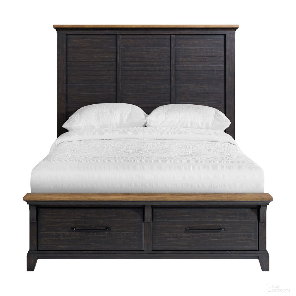 The appearance of Johnshaven Queen Storage Bed In Espresso and Brown designed by Picket House in the transitional interior design. This brown and espresso piece of furniture was selected by 1StopBedrooms from Johnshaven Collection to add a touch of cosiness and style into your home. Sku: B-16670-5-QH;B-16670-5-QSF;B-16670-5-QKR. Bed Type: Storage Bed. Bed Size: Queen. Material: Poplar.