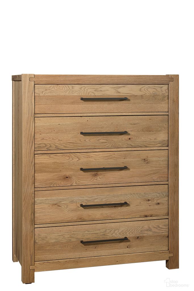 The appearance of Joinery 5 Drawer Chest In Natural Oak designed by Artisan & Post in the modern / contemporary interior design. This natural oak piece of furniture was selected by 1StopBedrooms from Joinery Collection to add a touch of cosiness and style into your home. Sku: 192-115. Material: Wood.