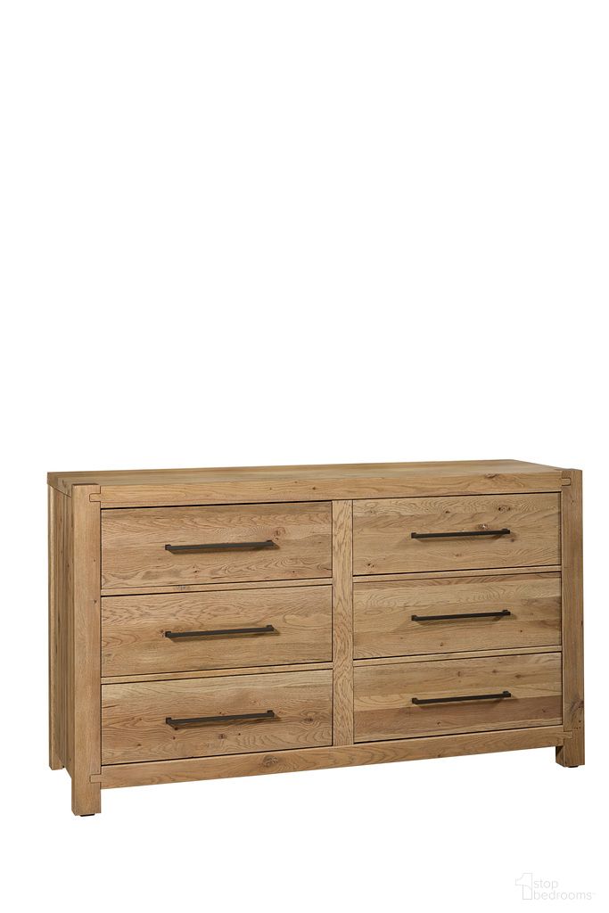 The appearance of Joinery 6 Drawer Dresser In Natural Oak designed by Artisan & Post in the modern / contemporary interior design. This natural oak piece of furniture was selected by 1StopBedrooms from Joinery Collection to add a touch of cosiness and style into your home. Sku: 192-003. Material: Wood.