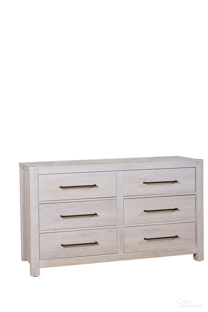 The appearance of Joinery 6 Drawer Dresser In Whitewashed Oak designed by Artisan & Post in the modern / contemporary interior design. This whitewashed oak piece of furniture was selected by 1StopBedrooms from Joinery Collection to add a touch of cosiness and style into your home. Sku: 194-003. Material: Wood.