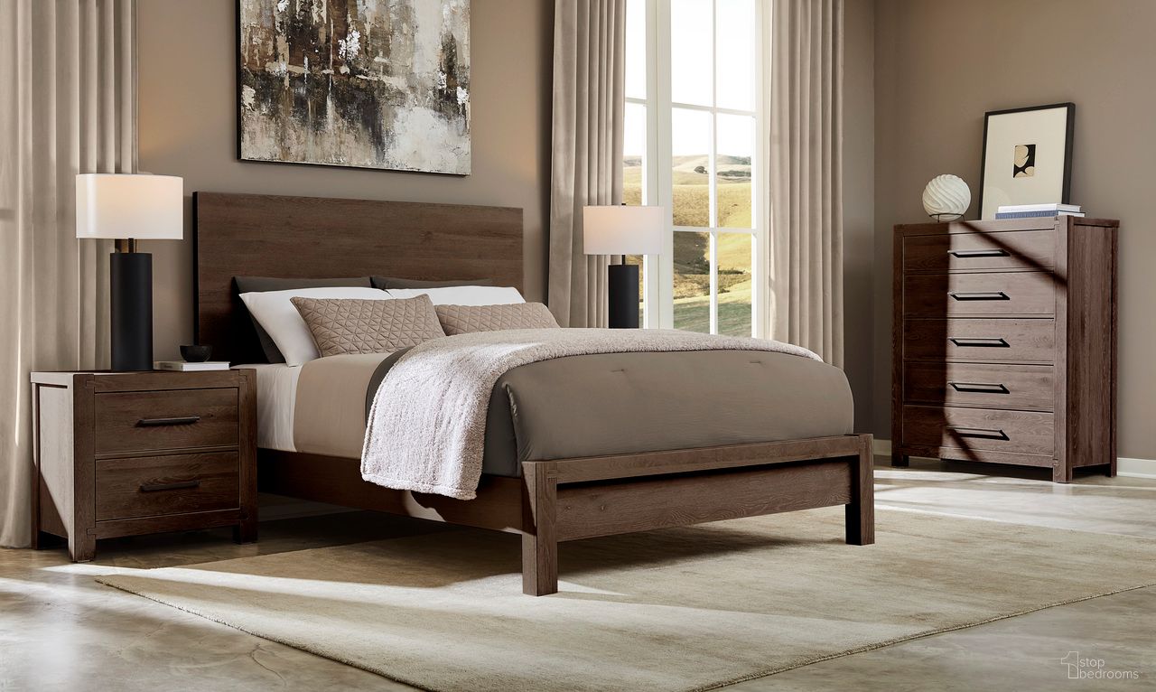 The appearance of Joinery Plank Bedroom Set In Espresso Oak designed by Artisan & Post in the modern / contemporary interior design. This espresso oak piece of furniture was selected by 1StopBedrooms from Joinery Collection to add a touch of cosiness and style into your home. Sku: 190-559;190-955;190-922;190-227. Material: Wood. Bed Size: California King.