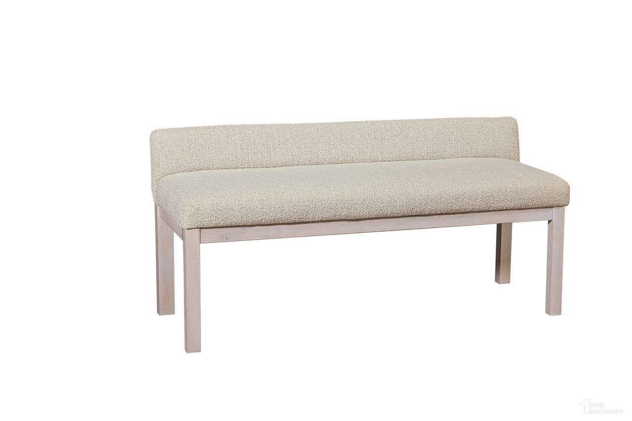 The appearance of Joinery Upholstered Bench In Labradoodle and Whitewashed Oak designed by Artisan & Post in the modern / contemporary interior design. This labradoodle and whitewashed oak piece of furniture was selected by 1StopBedrooms from Joinery Collection to add a touch of cosiness and style into your home. Sku: 194-080Z. Material: Wood.