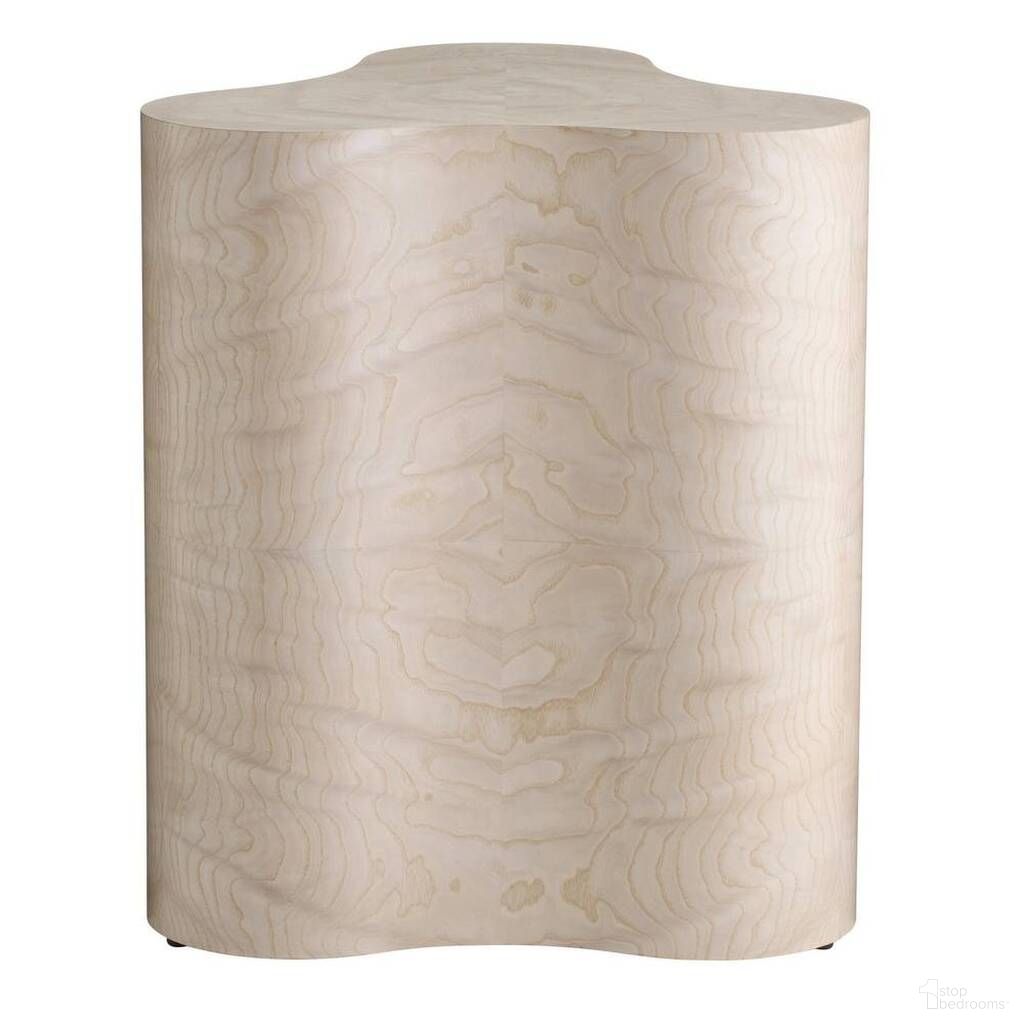 Jojo Accent Table In Light Beige Burl