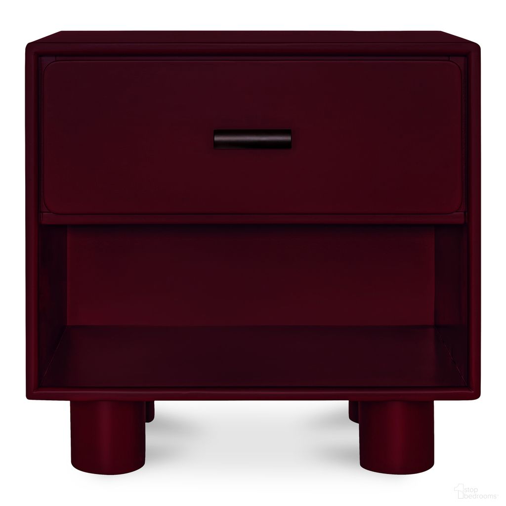 Jolene Nightstand In Deep Red