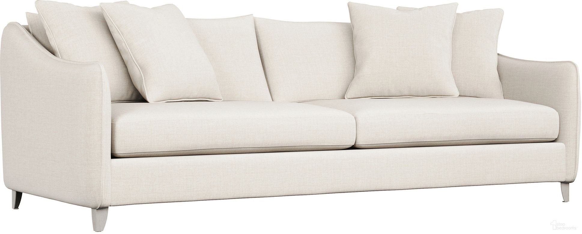 The appearance of Joli Linen Fabric Sofa In Beige designed by Bernhardt in the modern / contemporary interior design. This beige linen piece of furniture was selected by 1StopBedrooms from Joli Collection to add a touch of cosiness and style into your home. Sku: P4817_1429-002. Material: Wood. Upholstery Material: Linen.